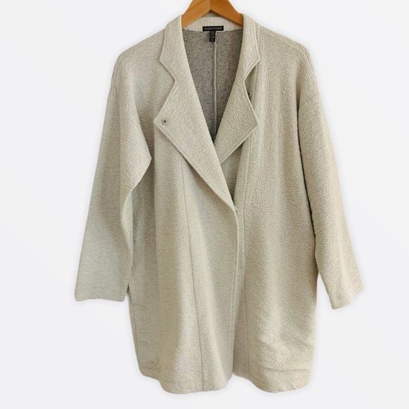 Eileen Fisher Textured Tencel Kimono Jacket Medium - Picture 2 of 9